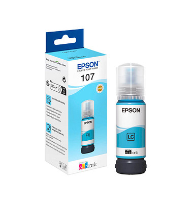 Druckerpatrone 107/T09B5 C13T09B540 (kompatibel zu Epson 107), light cyan, ca. 7200 Seiten
