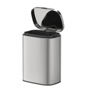 WENKO Sare Kosmetikeimer Wandmontage 5,0 l silber, glänzend