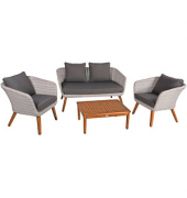 Garden Pleasure Sitzgruppe Arona grau
