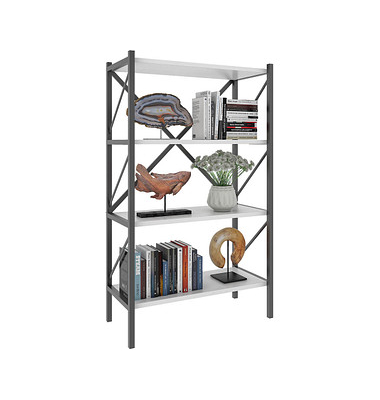 VCM my home Bücherregal Insasi weiß 66,0 x 34,0 x 121,0 cm