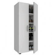 Schuhschrank Ulas XL, 918424 weiß 4 Fachböden 49,0 x 34,0 x 108,0 cm