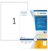 80 HERMA Folienetiketten transparent 210,0 x 297,0 mm