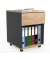 VCM my office Dasola Rollcontainer anthrazit, eiche 1 Auszug 39,0 x 45,0 x 55,0 cm