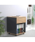 VCM my office Dasola Rollcontainer anthrazit, eiche 1 Auszug 39,0 x 45,0 x 55,0 cm