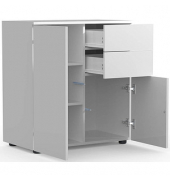 Kommode Dalosa, 918337 weiß 2 Fachböden 70,0 x 39,0 x 77,0 cm