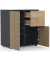 VCM my home Kommode Dalosa, 918339 anthrazit, eiche 2 Fachböden 70,0 x 39,0 x 77,0 cm
