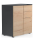 VCM my home Kommode Dalosa, 918339 anthrazit, eiche 2 Fachböden 70,0 x 39,0 x 77,0 cm