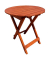 Garden Pleasure Gartentisch Hanford braun rund 45,0 x 45,0 x 50,0 cm