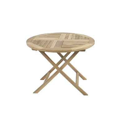 Garden Pleasure Gartentisch Solo braun rund 90,0 x 90,0 x 75,0 cm