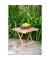 Garden Pleasure Gartentisch Simuk braun quadratisch 50,0 x 50,0 x 50,0 cm