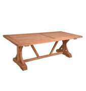 Garden Pleasure Gartentisch Kisar braun rechteckig 220,0 x 100,0 x 75,0 cm