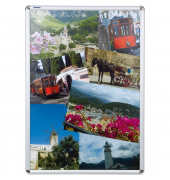 Plakat-Klapprahmen Standard, BS0705, silber, A0, Aluminium