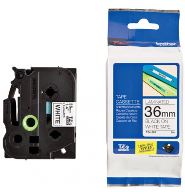 Schriftbandkassette TZe-261CIV laminiert 36 mm breit 8 m lang