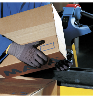Arbeitshandschuhe Ultrane 553, Nitril, schwarz/grau, Größe 8 / M