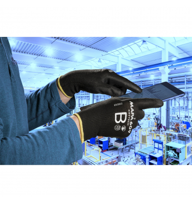 Arbeitshandschuhe KryTech 609, Polyurethan, schwarz, Größe 10 / XL