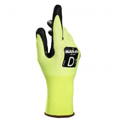 Arbeitshandschuhe KRYTECH 694, Nitril, gelb, Größe 7 / S