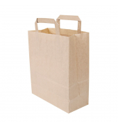 Tragetasche NATURE Star 35560, bis 3kg, außen 22x28x11cm, Kraftpapier, braun
