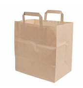 Tragetasche NATURE Star 35562, bis 3kg, au&szlig;en 26x25x17cm, Kraftpapier, braun, ohne, ohne