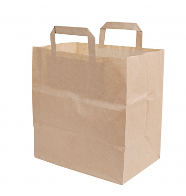 Tragetasche NATURE Star 35562, bis 3kg, au&szlig;en 26x25x17cm, Kraftpapier, braun, ohne, ohne