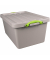 Aufbewahrungsbox Recycling 61RDG, 61 Liter mit Deckel, außen 680x440x310mm, Polypropylen, 100 % recycelt taubengrau