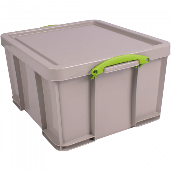 5060456657864 - Aufbewahrungsbox Recycling 35RDG 35 Liter mit Deckel außen 480x390x310mm Polypropylen (PP) taubengrau 5060456657864 Really U