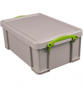 Aufbewahrungsbox Recycling 9RDG, 9 Liter, mit Deckel, au&szlig;en 395x255x155mm, Polypropylen (PP) taubengrau