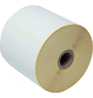 Einzeletikettenrolle 102 x 74 mm,weiß 1100 E.Rolle, Papier unbeschichtet