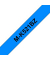 P-touch Schriftband MK-521BZ 9mm x 8m schwarz/blau selbstklebend