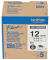 Farbb, Ptouch,12mm8m, farblosschwarz laminiert, Multipack (5 StkPack)