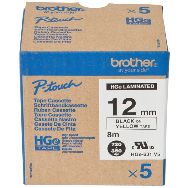 4977766684675 - Farbb Ptouch12mm8m gelbschwarz laminiert Multipack (5 StkPack) 4977766684675 Brother 4977766684675 - Farbb Ptouch12mm8m gelbschwarz laminiert Multipack (5 StkPack) 4977766684675 Brother