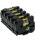 Farbb, Ptouch,24mm8m, gelbschwarz laminiert, Multipack (5 StkPack)