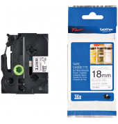 P-touch Schriftband TZe-N241 18mm x 8m schwarz/wei&szlig; selbstklebend