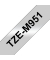 P-touch Schriftband TZe-M951 24mm x 8m schwarz/silber laminiert selbstklebend