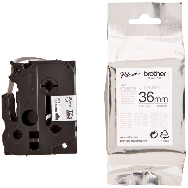 4977766692816 - Reinigungskassette 36 mm bis zu 100 Reinigungsvorgängedurchläufe P-Touch-Reinigungskassette 4977766692816 Brother