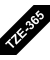 P-touch Schriftband TZe-365 36mm x 8m weiß/schwarz laminiert selbstklebend
