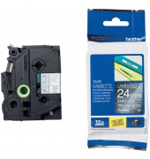 Farbband P-Touch, 24mm  8m, Premium silberweiß, laminiert