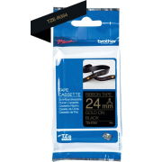 Textilb. P-Touch, 24mm4m,schwarzgold nicht klebend