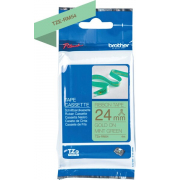 Textilb. P-Touch, 24mm4mm,gr&uuml;ngold nicht klebend