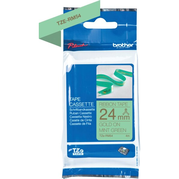 4977766801966 - Textilb P-Touch 24mm4mmgrüngold nicht klebend 4977766801966 Brother