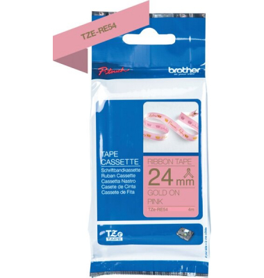 Textilb. P-Touch, 24mm4m,rosgold nicht klebend