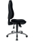 B&uuml;rodrehstuhl Support, chrom/schwarz / silber, bis 110kg, ohne Kopfst&uuml;tze
