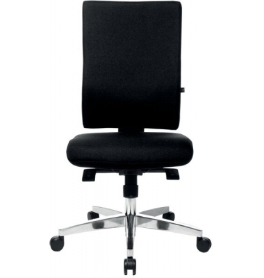 B&uuml;rodrehstuhl Lightstar, alu/schwarz / silber, bis 110kg, ohne Kopfst&uuml;tze