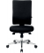 B&uuml;rodrehstuhl Lightstar, alu/schwarz / silber, bis 110kg, ohne Kopfst&uuml;tze