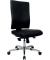 B&uuml;rodrehstuhl Lightstar, alu/schwarz / silber, bis 110kg, ohne Kopfst&uuml;tze
