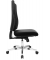 B&uuml;rodrehstuhl Lightstar, alu/schwarz / silber, bis 110kg, ohne Kopfst&uuml;tze