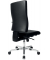 B&uuml;rodrehstuhl Lightstar, alu/schwarz / silber, bis 110kg, ohne Kopfst&uuml;tze