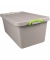 Aufbewahrungsbox Recycling 82RDG, 82 Liter, mit Deckel, au&szlig;en 815x440x330mm, Polypropylen, 100 % recycelt taubengrau