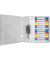 Kunststoffregister WOW 1244-00-00, 1 bis 12, A4+, 300µm, farbige Taben, 12-teilig