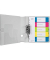 Kunststoffregister Wow 1241-00-00 1-5 A4+ 0,3mm farbige Taben 5-teilig