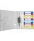 Kunststoffregister WOW 1243-00-00, 1 bis 10, A4+, 300µm, farbige Taben, 10-teilig